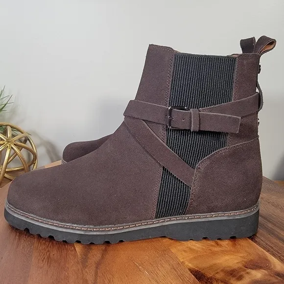 Donald Pliner Captain Brown Leather Ankle Boots Size 13 M