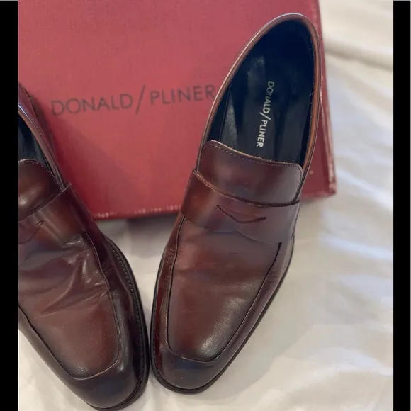 Donald Pliner Men’s Dress Brown Shoes Size: 8 1/2 - Used - Good Condition