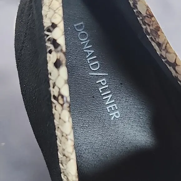 DONALD/PLINER STYLE SANYA BEADED SUEDE/LEATHER UPPERS WOMAN'S 8.5 LOAFERS VGUC
