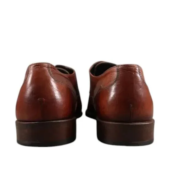 Doucals Shoes Men 46 Oxford Wingtip Square Toe Formal Professional Leather Brown