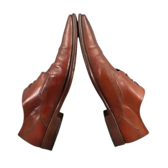 Doucals Shoes Men 46 Oxford Wingtip Square Toe Formal Professional Leather Brown