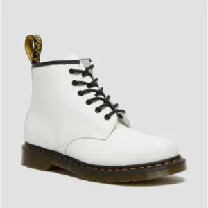 Dr Martens 101 YS Yellow Stitch Smooth Leather Ankle Boots Size 6 New