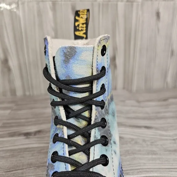 Dr. Martens 1460 Pascal Blue Summer Tie Dye Tumbled- Women's Size 5-MSRP$160 NEW