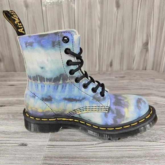Dr. Martens 1460 Pascal Blue Summer Tie Dye Tumbled- Women's Size 5-MSRP$160 NEW