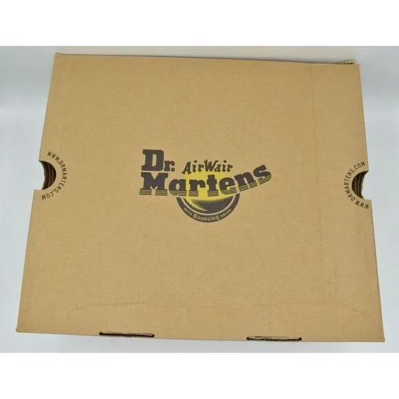 Dr Martens 1460 Womens Size 10 Serena Collar Lined Brown Leather Winter Boots