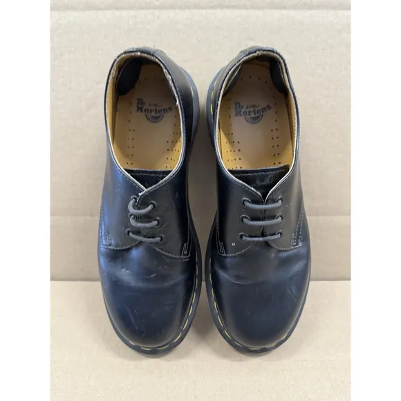 Dr. Martens 1461 Smooth Leather Oxford Shoes Black Women's 8