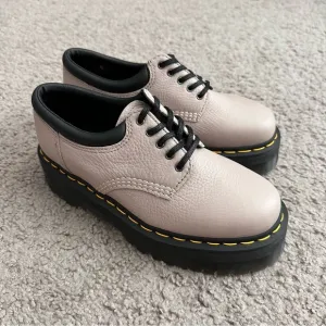 Dr. Martens 8035 Quad Pisa Leather Platform Casual Shoes Womens 8