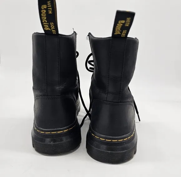 Dr. Martens Combs Casual Black Combat Moto Boots Size 10