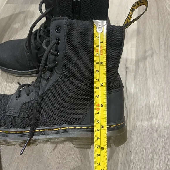 Dr Marten’s Combs Extra Tough Poly Casual Black Combat Boots Size 3 for boys