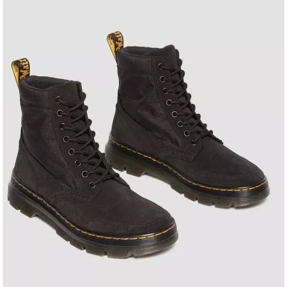 Dr. Martens Combs Jungle Zip Casual Premium Boots Black Men Size 11