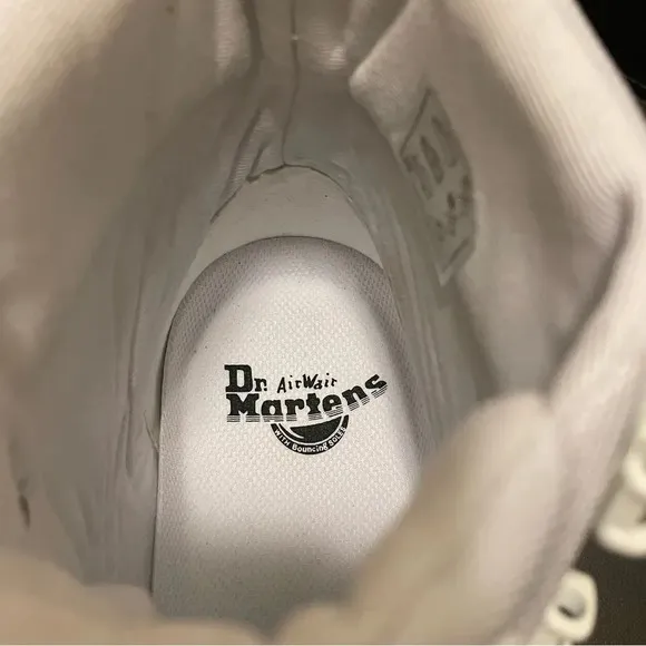 DR. MARTENS Combs Poly Casual Boots in White Ajax Extra Tough Poly