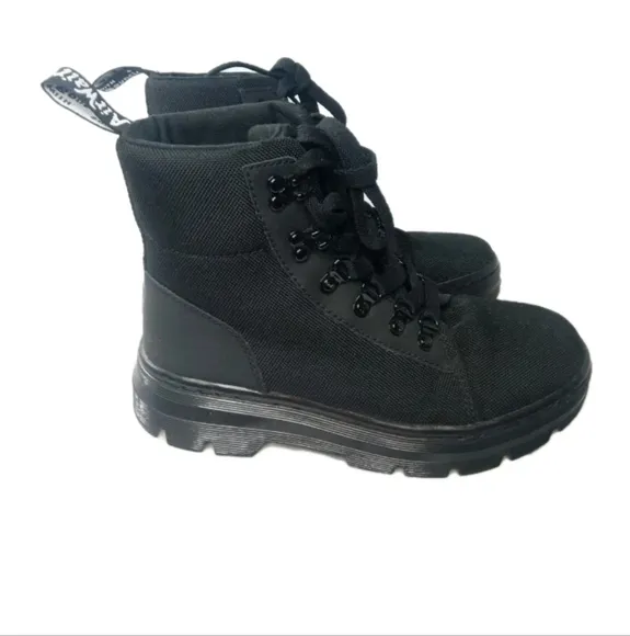 Dr Martens Combs Poly Casual Boots Women's Size 7 Medium Black