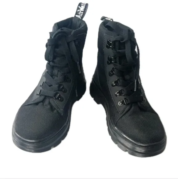 Dr Martens Combs Poly Casual Boots Women's Size 7 Medium Black