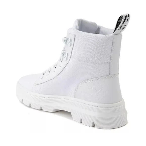 Dr martens COMBS WOMEN's POLY CASUAL BOOTS White Ajax Extra Tough Poly 11W doc