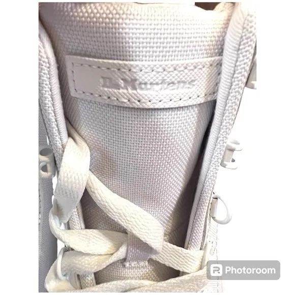 Dr martens COMBS WOMEN's POLY CASUAL BOOTS White Ajax Extra Tough Poly 11W doc