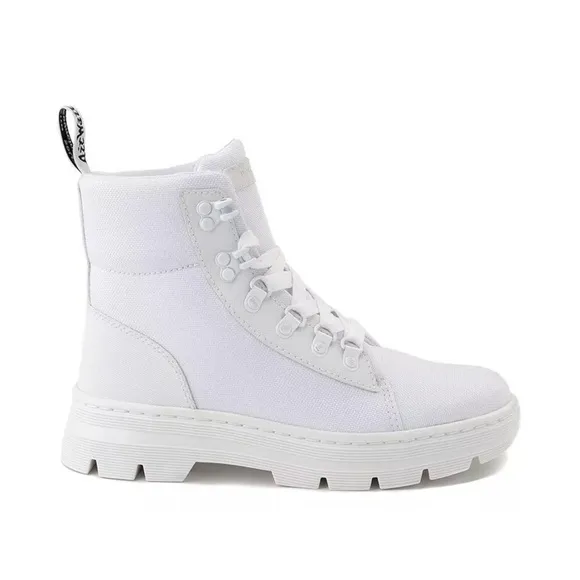 Dr martens COMBS WOMEN's POLY CASUAL BOOTS White Ajax Extra Tough Poly 11W doc