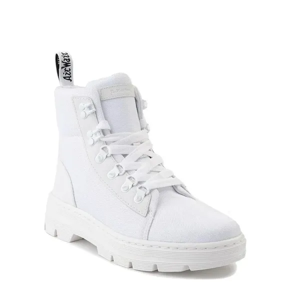 Dr martens COMBS WOMEN's POLY CASUAL BOOTS White Ajax Extra Tough Poly 11W doc