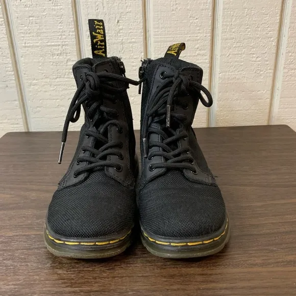Dr Martens Junior Combs Extra Tough Poly Casual Boots, size 12.