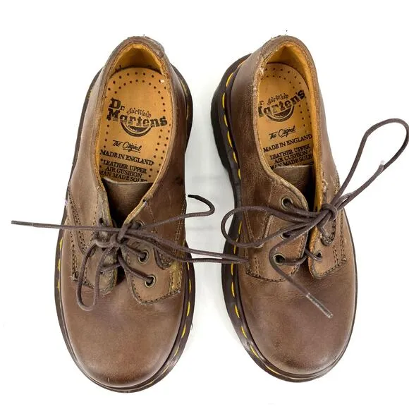 Dr. Marten's Kids Brown Lace Up Oxford Shoes Original Made in England 11