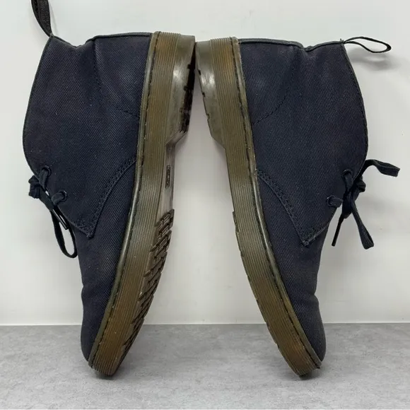 Dr. Martens Mayport Chukka Black Canvas Boots Size U.S. Mens 8, Women's 9