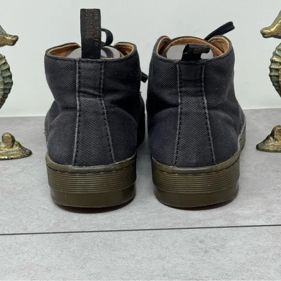 Dr. Martens Mayport Chukka Black Canvas Boots Size U.S. Mens 8, Women's 9