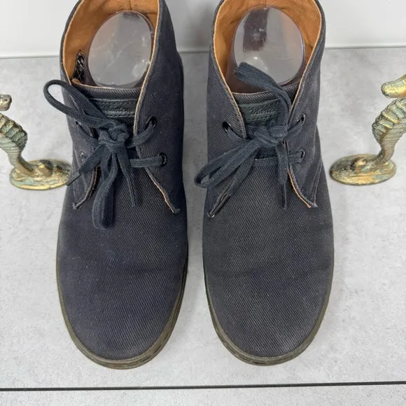 Dr. Martens Mayport Chukka Black Canvas Boots Size U.S. Mens 8, Women's 9