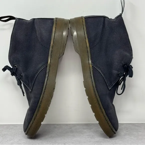 Dr. Martens Mayport Chukka Black Canvas Boots Size U.S. Mens 8, Women's 9