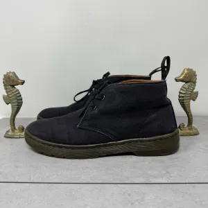 Dr. Martens Mayport Chukka Black Canvas Boots Size U.S. Mens 8, Women's 9
