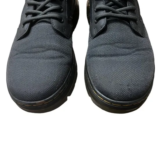 DR. MARTENS Poly Comb VEGAN Casual Boots 8 Eye Charcoal Size