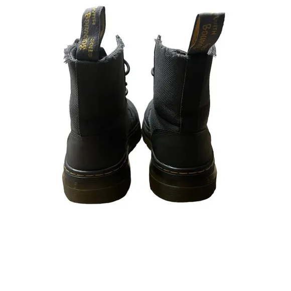 DR. MARTENS Poly Comb VEGAN Casual Boots 8 Eye Charcoal Size