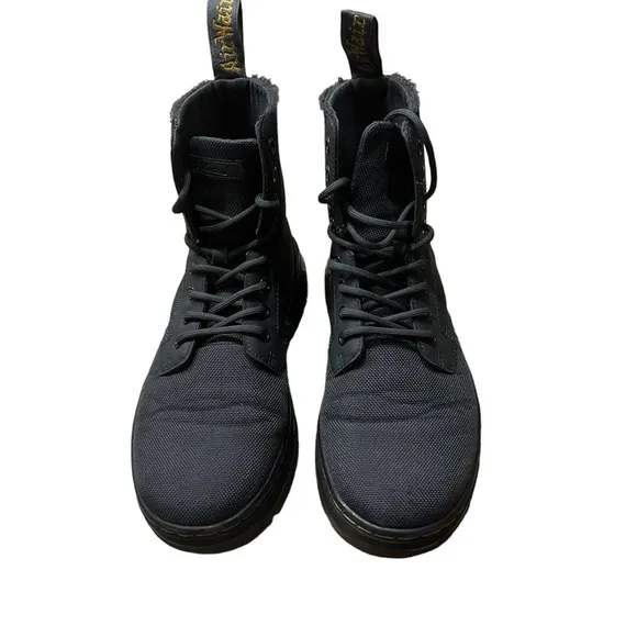 DR. MARTENS Poly Comb VEGAN Casual Boots 8 Eye Charcoal Size
