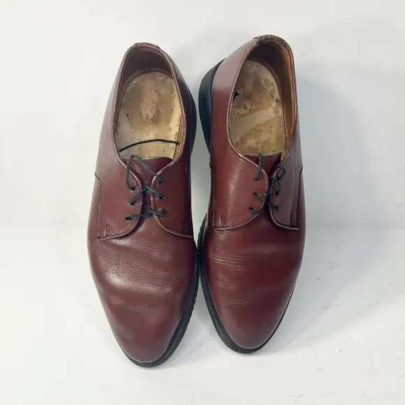 Dr Martens Steed Leather Oxford Shoes Women’s US 8 Oxblood MADE IN ENGLAND
