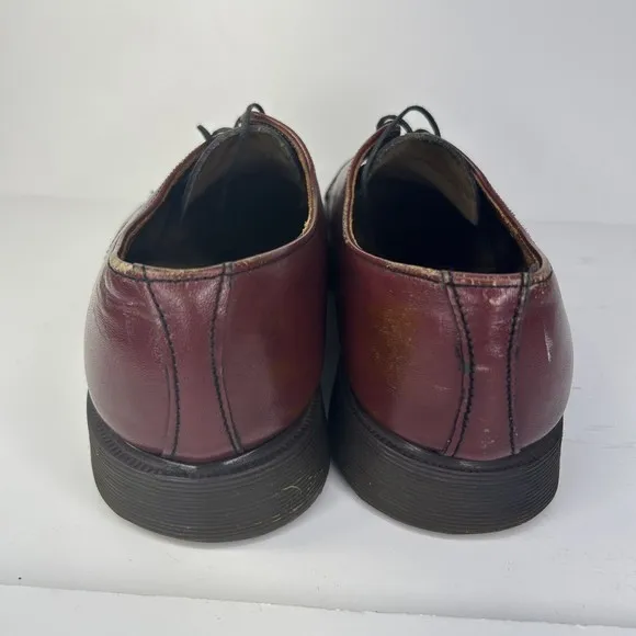 Dr Martens Steed Leather Oxford Shoes Women’s US 8 Oxblood MADE IN ENGLAND