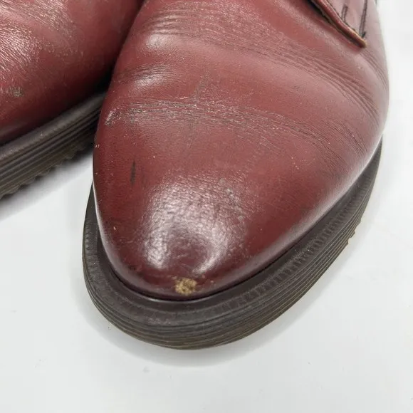 Dr Martens Steed Leather Oxford Shoes Women’s US 8 Oxblood MADE IN ENGLAND