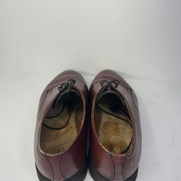 Dr Martens Steed Leather Oxford Shoes Women’s US 8 Oxblood MADE IN ENGLAND