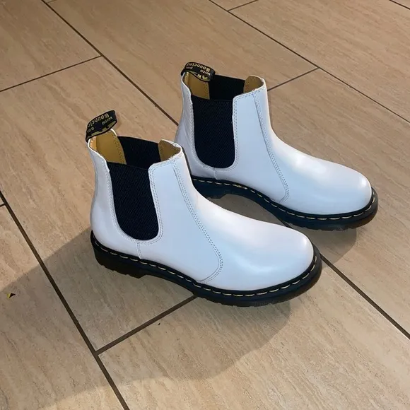 Dr. Martens White Chelsea Boot