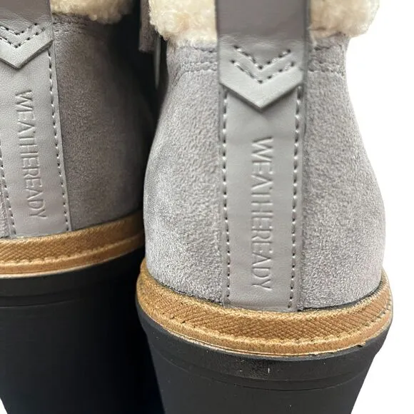 Dr. Scholl's Lug Boots Women Size 10 Gray For the Love New Box Water Repellant