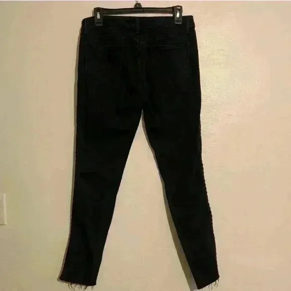 DRIFTWOOD Braided Intertwined Jackie Trim Raw-hem Slim P4409A Skinny Jeans 28/28