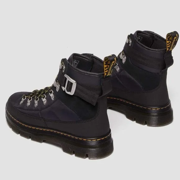 Dr.Martens Men’s Comb Tech Quilted  Black  Combat Casual Boots New No Box
