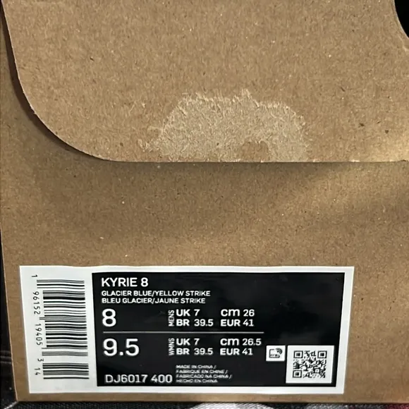 DS 2022 NIKE KYRIE 8 EAGLE GLACIER BLUE SNEAKERS SHOES MENS 8 10 NIB DJ6107-400
