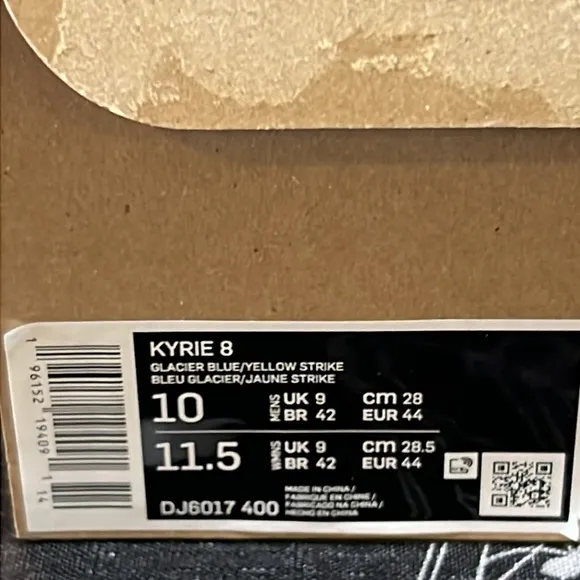 DS 2022 NIKE KYRIE 8 EAGLE GLACIER BLUE SNEAKERS SHOES MENS 8 10 NIB DJ6107-400