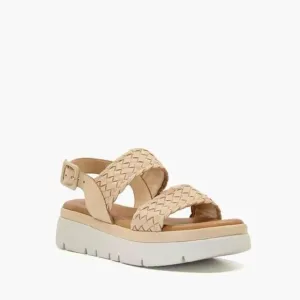 Dune London Lorris Sandals Women's US 8 Caramel Leather Casual Flatform ZPO1861