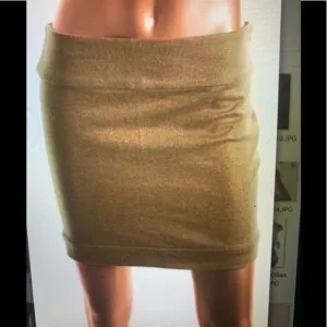 DVF Diane von new gold winter mini skirt 6