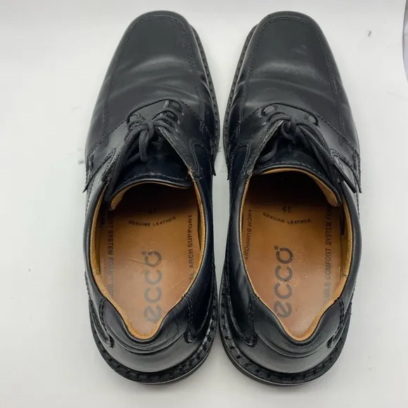 Ecco Black Leather Oxford Lace up Shoes Men’s size 41 US 7.5