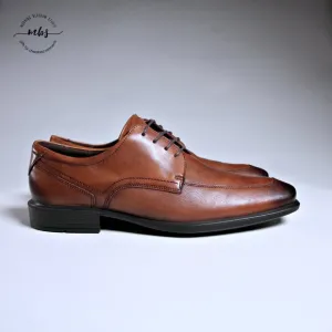 ECCO Calcan Apron Toe Tie Derby Dress Shoes in Brown Men Size 11