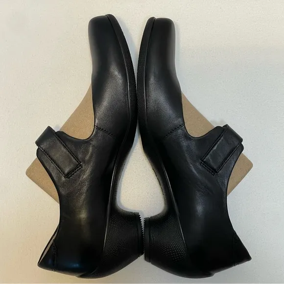 ECCO MARY JANE PUMPS BLACK SIZE 41 (10)