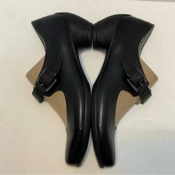 ECCO MARY JANE PUMPS BLACK SIZE 41 (10)