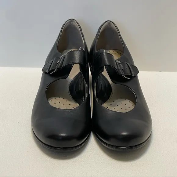 ECCO MARY JANE PUMPS BLACK SIZE 41 (10)