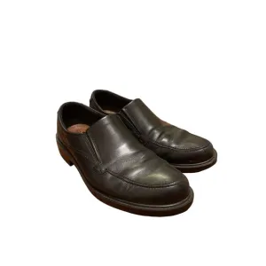 Ecco Men's Black Leather Loafers Size 46 Slip On Shock Point US 12 /12.5 Quality