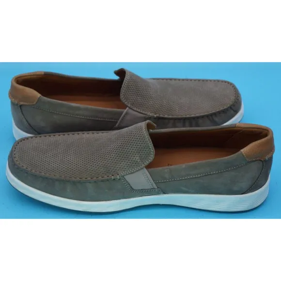 Ecco S Lite Moc Slip On Loafers Shoes Mens US 13 - 13.5 EU 47 Gray Suede